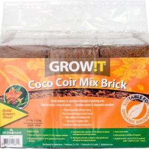 GROW!T Coco Coir Mix Brick, pack of 3