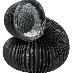 6"x25' Black Lightproof Ducting w/Clamps