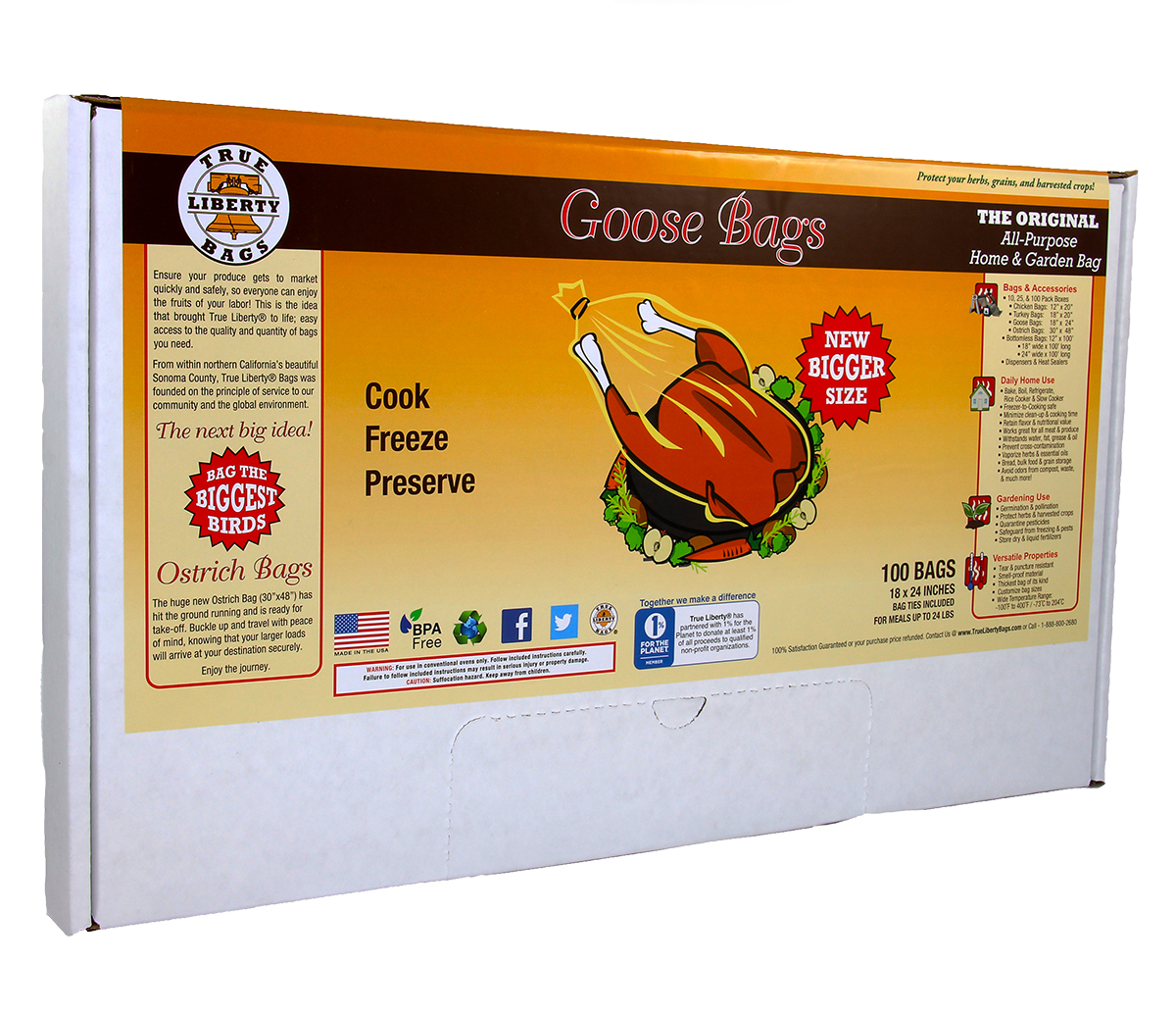 True Liberty Goose Bags (100/pk) True Liberty Goose Bags (100/pk)