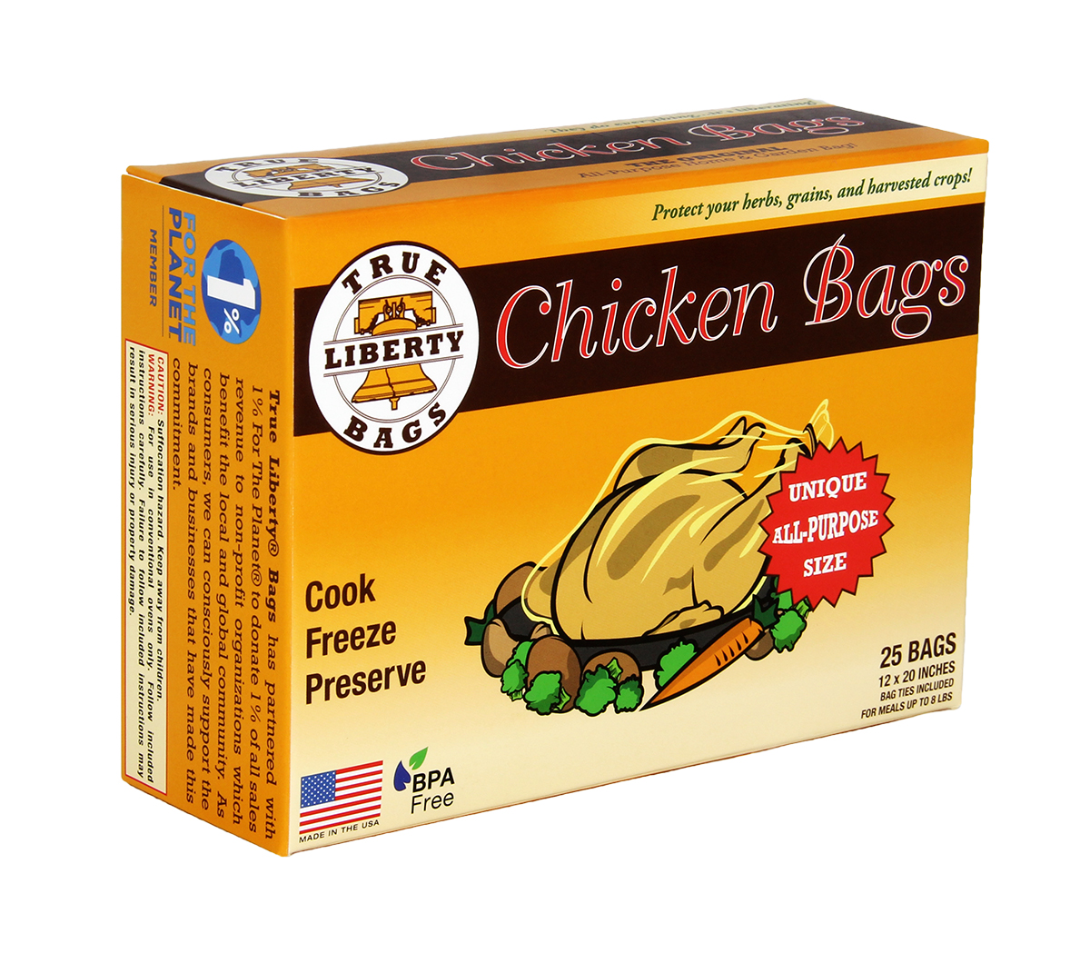 True Liberty Chicken Bags (25/pk) True Liberty Chicken Bags (25/pk)