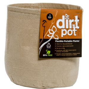 Dirt Pot Tan 3 Gallon (25/pk) (150/cs)