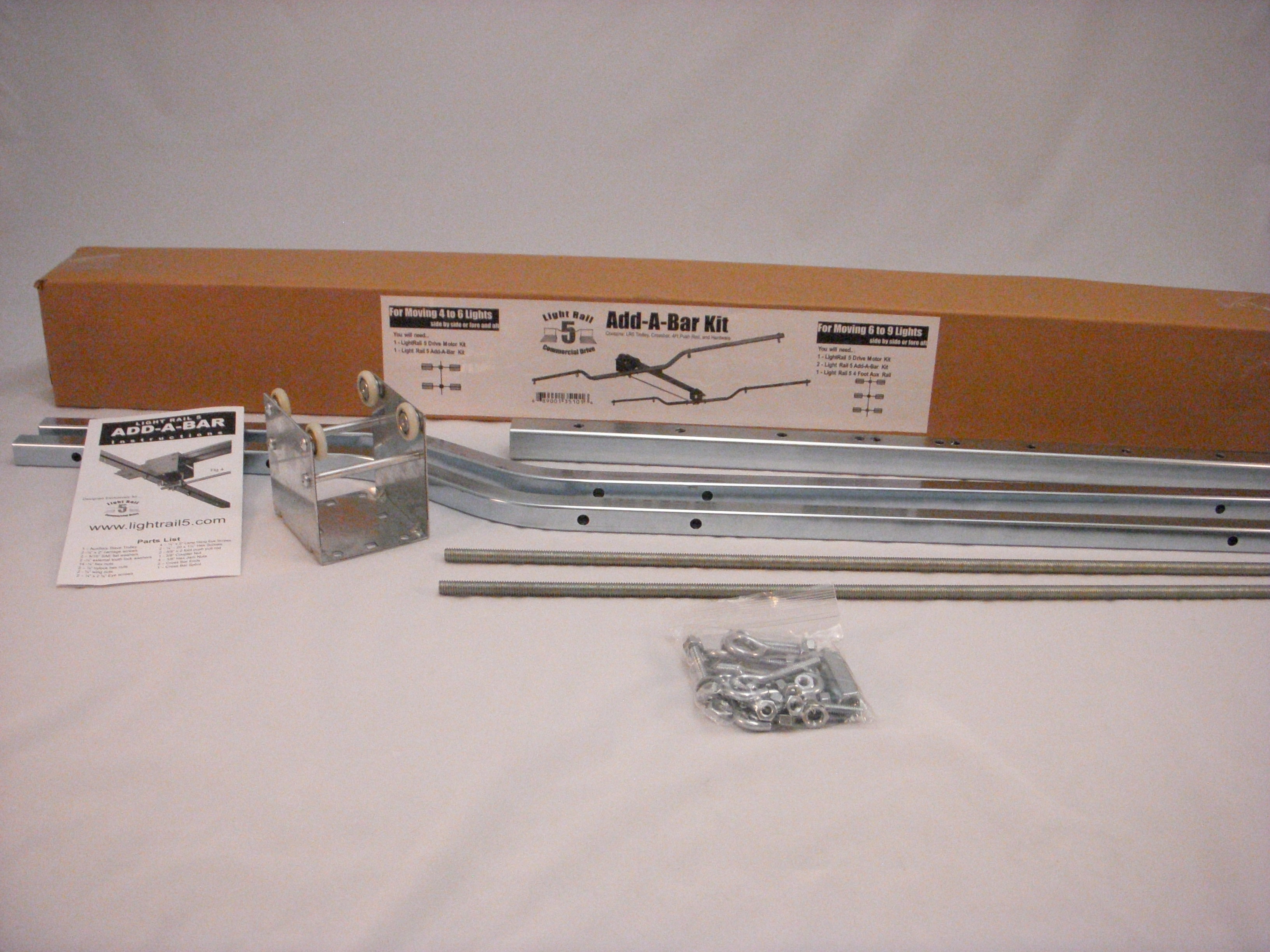 Light Rail 5 Add-A-Bar Kit Light Rail 5 Add-A-Bar Kit