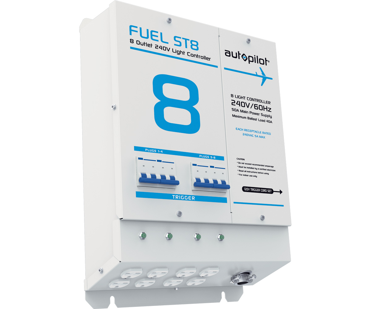 FUEL ST8 Light Controller – 8 Outlet, 240v w/Singl FUEL ST8 Light Controller - 8 Outlet, 240v w/Singl