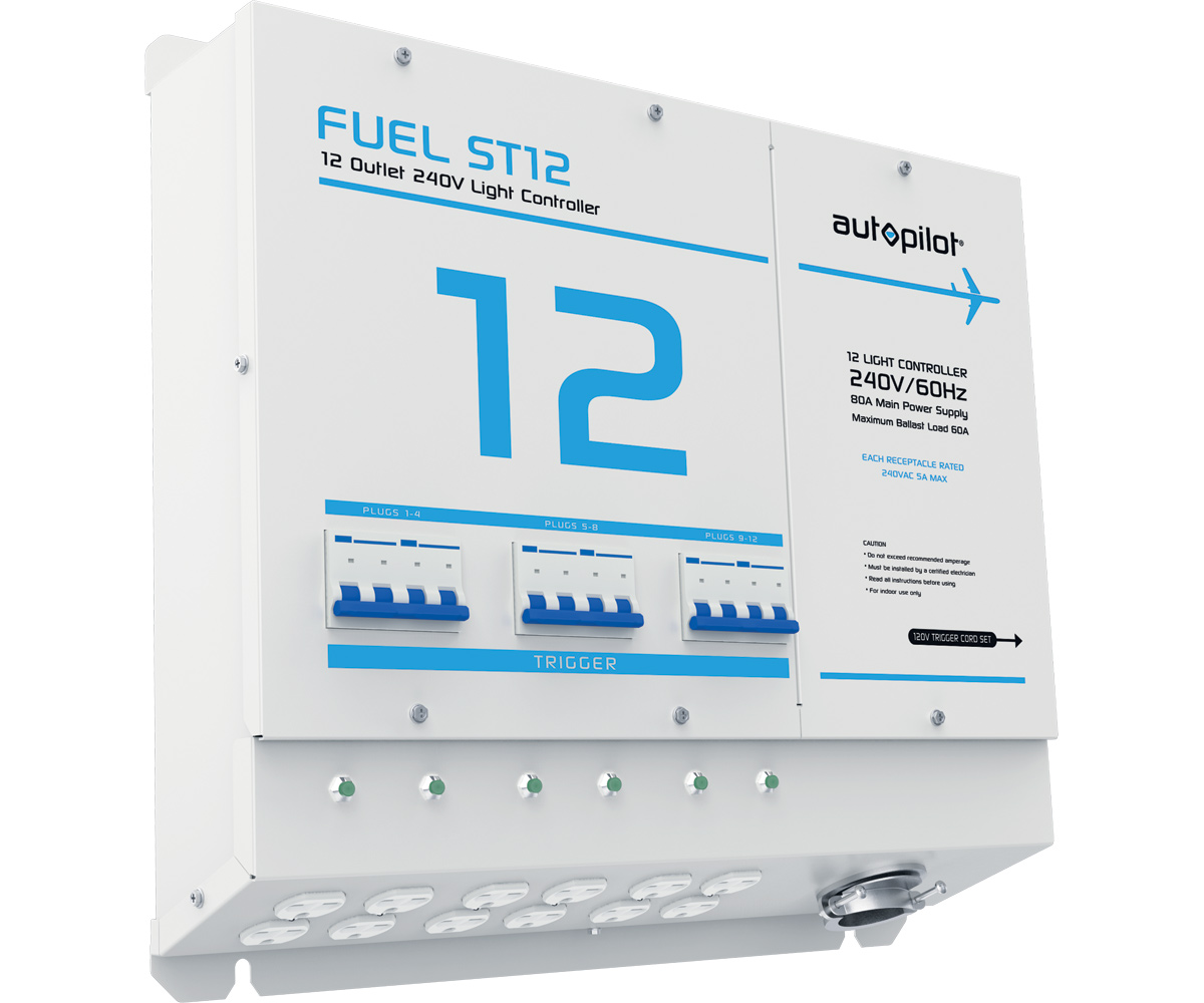 FUEL ST12 Light Controller – 12 Outlet, 240v w/Sin FUEL ST12 Light Controller - 12 Outlet, 240v w/Sin