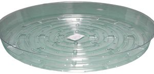 Clear 12 inch Saucer, pack of 10