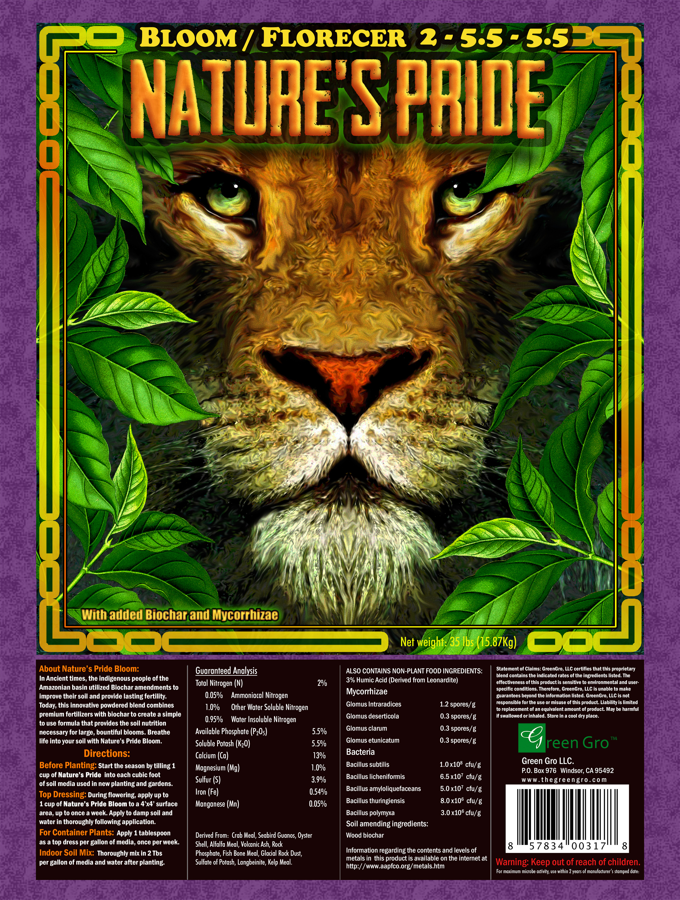 Natures Pride Bloom Fertilizer 35LB Natures Pride Bloom Fertilizer 35LB