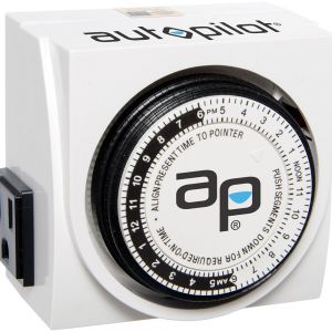 AP Dual-Outlet Analog Timer, 1875W, 15A, 15Mins On/Off, 24Hr