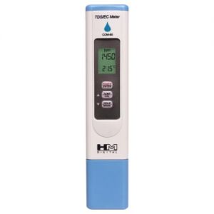 HM Digital Water Resistant Ec/TDS Meter w/  Temperature in C/F Hydrotester (Model COM-80)