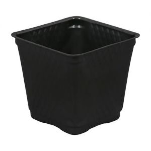 Gro Pro Square Plastic Pot Black 3.5 in (1375/Cs)