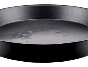 Black Premium Plastic Saucer 25 in (5/Cs)