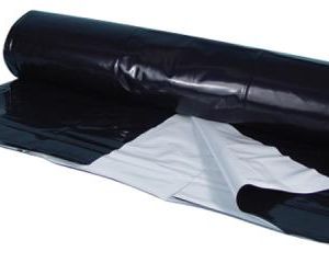 Berry Plastics Black/White Poly Sheeting Commercial Size - 5 mil 32 ft x 100 ft